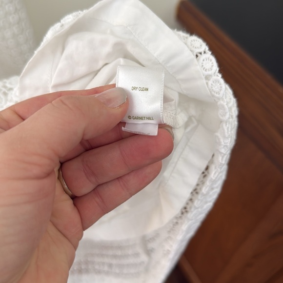 Garnet Hill all white summer dress size 10 - Picture 9 of 9